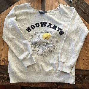 Womens Cream Harry Potter Boatneck Crew Neck Sweater